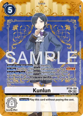 Kunlun, Digimon card BT26-104