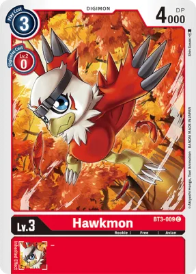 Hawkmon, Digimon card BT3-009