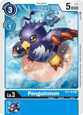 Penguinmon, Digimon card BT3-022