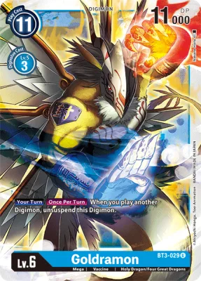 Goldramon, Digimon card BT3-029