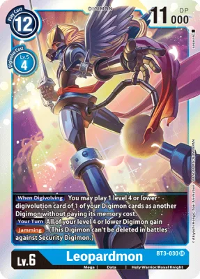 Leopardmon, Digimon card BT3-030