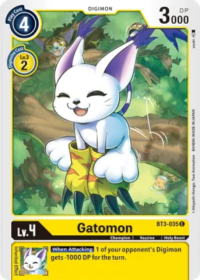 Gatomon, Digimon card BT3-035