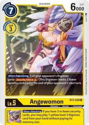 Angewomon, Digimon card BT3-039