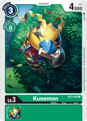 Kunemon, Digimon card BT3-045