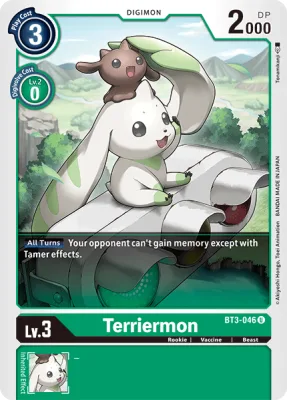 Terriermon, Digimon card BT3-046
