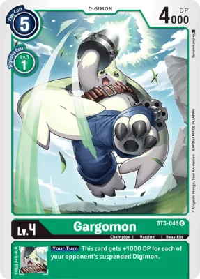Gargomon, Digimon card BT3-048