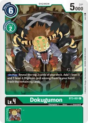 Dokugumon, Digimon card BT3-051