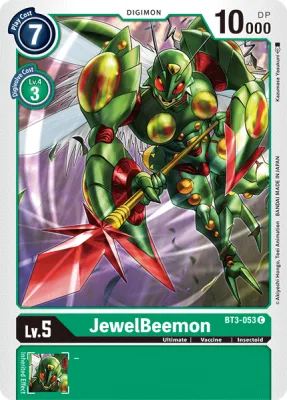 JewelBeemon, Digimon card BT3-053