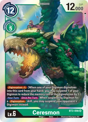 Ceresmon, Digimon card BT3-056