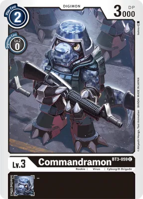 Commandramon, Digimon card BT3-059