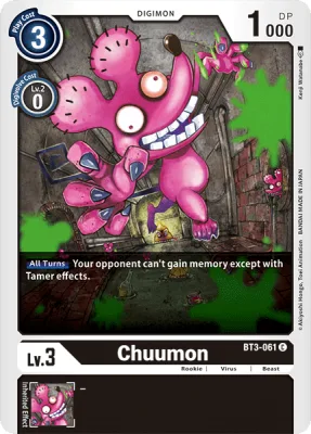 Chuumon, Digimon card BT3-061