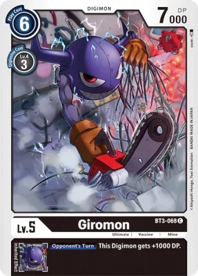 Giromon, Digimon card BT3-068