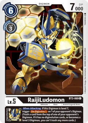 RaijiLudomon, Digimon card BT3-069