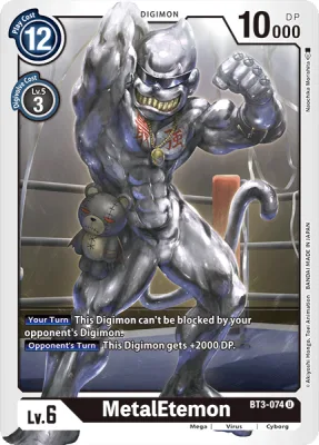 MetalEtemon, Digimon card BT3-074