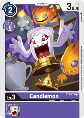 Candlemon, Digimon card BT3-076