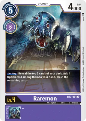 Raremon, Digimon card BT3-084