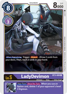 LadyDevimon, Digimon card BT3-088
