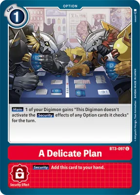 A Delicate Plan, Digimon card BT3-097