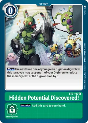 Hidden Potential Discovered!, Digimon card BT3-103
