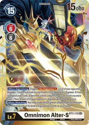 Omnimon Alter-S, Digimon card BT3-112