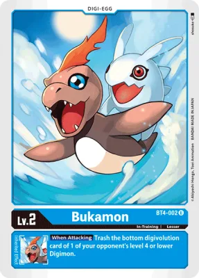 Bukamon, Digimon card BT4-002