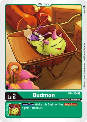 Budmon, Digimon card BT4-004