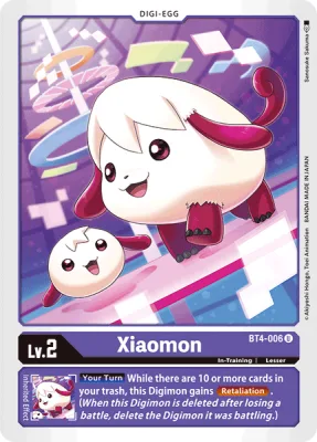 Xiaomon, Digimon card BT4-006