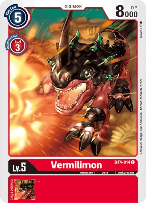 Vermilimon, Digimon card BT4-014