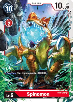 Spinomon, Digimon card BT4-018