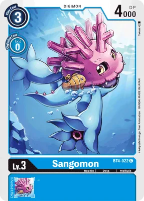 Sangomon, Digimon card BT4-022