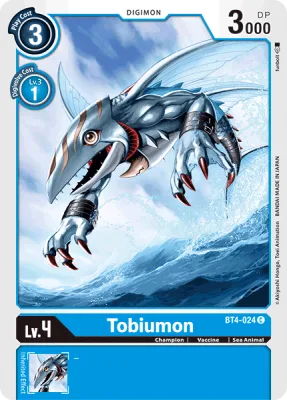 Tobiumon, Digimon card BT4-024
