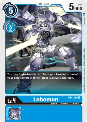 Lobomon, Digimon card BT4-025