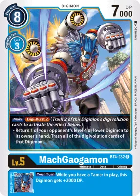 MachGaogamon, Digimon card BT4-032