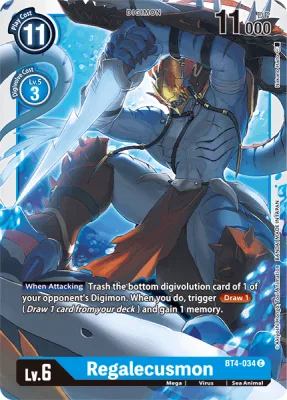 Regalecusmon, Digimon card BT4-034