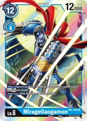 MirageGaogamon, Digimon card BT4-035