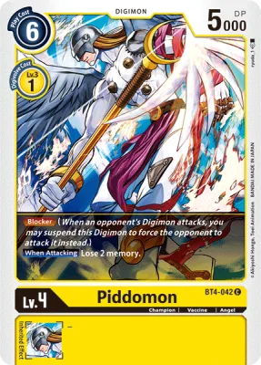 Piddomon, Digimon card BT4-042