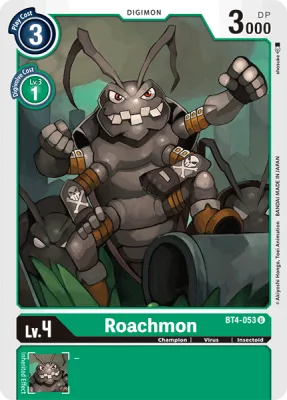 Roachmon, Digimon card BT4-053