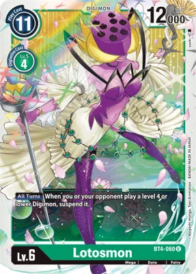 Lotosmon, Digimon card BT4-060