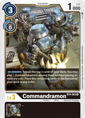 Commandramon, Digimon card BT4-063