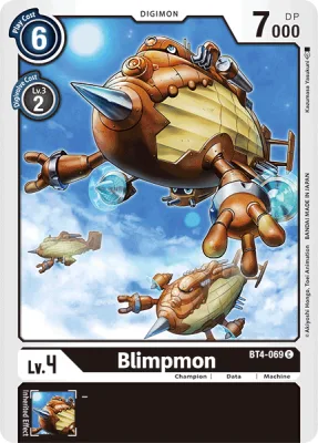 Blimpmon, Digimon card BT4-069