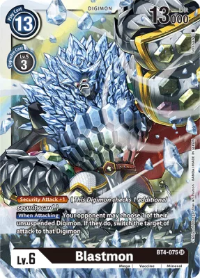 Blastmon, Digimon card BT4-075