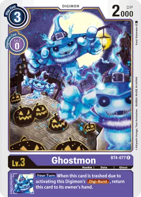 Ghostmon, Digimon card BT4-077