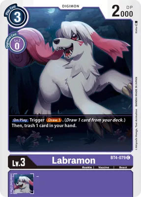 Labramon, Digimon card BT4-079