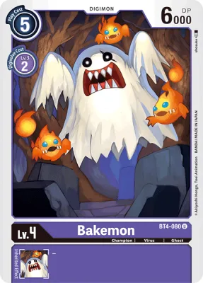 Bakemon, Digimon card BT4-080