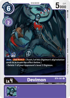 Devimon, Digimon card BT4-081