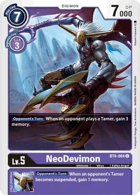 NeoDevimon, Digimon card BT4-084