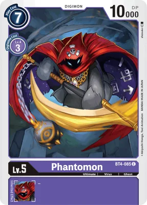 Phantomon, Digimon card BT4-085