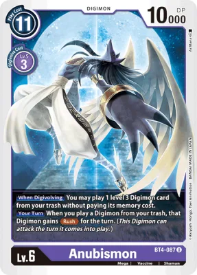 Anubismon, Digimon card BT4-087