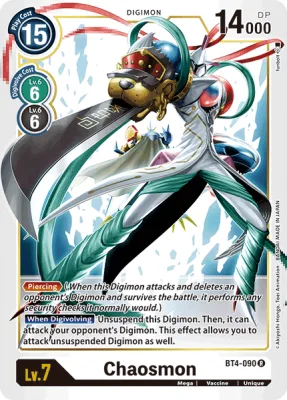 Chaosmon, Digimon card BT4-090