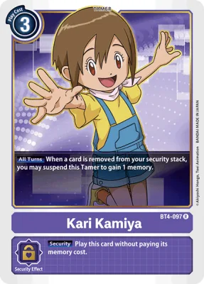 Kari Kamiya, Digimon card BT4-097